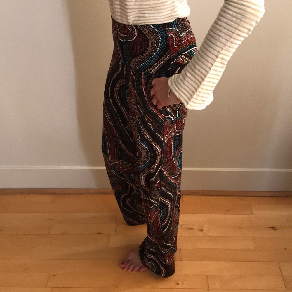 Palazzo pants multicolor, Eva Varro, made in USA